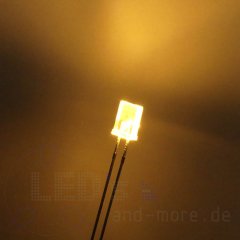 5 x 2 mm Rechteck LED ultrahell Warm Wei Klar 700mcd 80