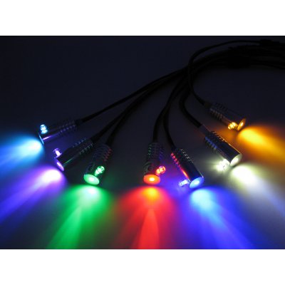LED Adapter fr Lichtwellenleiter Lichtleiter LWL Leuchtfarbe Grn