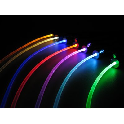 LED Adapter fr Lichtwellenleiter Lichtleiter LWL Leuchtfarbe Hellblau