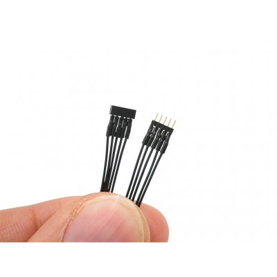 Micro Steckverbinder mit 0,04mm Litze 1x5pol RM 1,0 Stecker + Buchse verkabelt