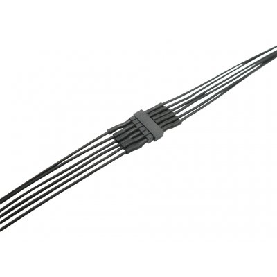 Micro Steckverbinder mit 0,04mm Litze 1x6pol RM 1,0 Stecker + Buchse verkabelt