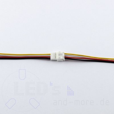 Micro JST Kabel mit Buchse + Stecker, 4-polig RM 2,0mm PH Kupplung