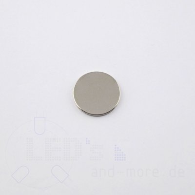Magnet Scheibe 20x1,5mm vernickelt Scheibenmagnet 1500g N38 Neodym