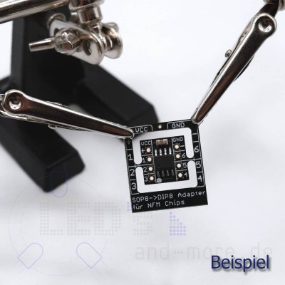 Platine mit 6 Kanal SMD Funktions Chip 12x12x2,8mm Bahnbergang 010