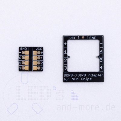 Platine mit 6 Kanal SMD Funktions Chip 12x12x2,8mm Bahnbergang 010