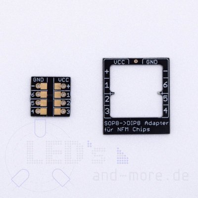 Platine mit 6 Kanal SMD Funktions Chip fr Moba 12x12x2,8mm Muster 003