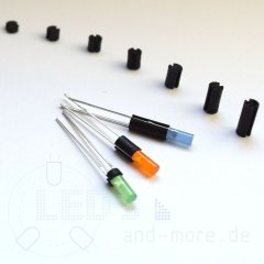 Abstandshalter fr 3mm LEDs RM2,54 schwarz