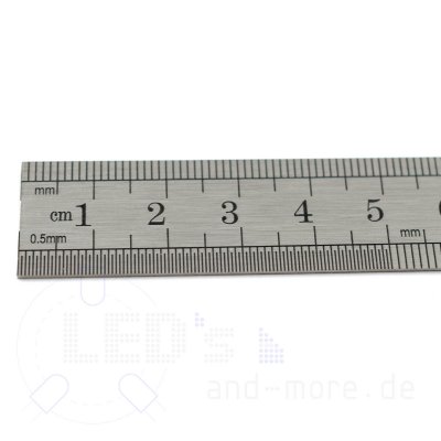 Kleines Edelstahl Lineal Stahlma 19x150 mm
