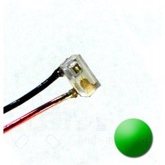 SMD LED mit Anschluss Draht 0402 Tief Grn 290 mcd 120