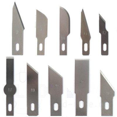 10x Ersatzklingen zu Groes Set Skalpelle Designer Messer