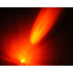 1,8mm LED Axial Orange ultrahell klar 220 mcd 25