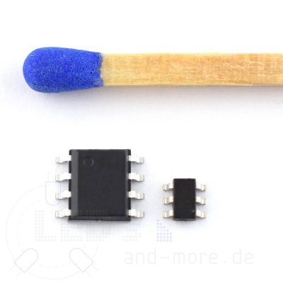 Micro SMD SOT23 Chip 4 Kanal Lauflicht 3x1,8x1,1mm Muster 003
