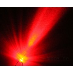 1,8mm LED Axial Rot ultrahell klar 220 mcd 25