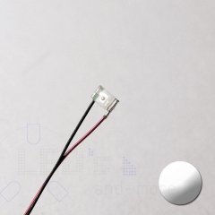 SMD LED mit Anschluss Draht 0603 Wei 400 mcd 120