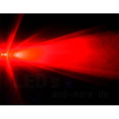 5mm schnelles Blink LED Rot klar 4000 mcd 30 Strobe selbstblinkend