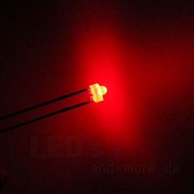 1,8mm Blink LED Rot diffus 100mcd 70