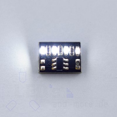 4 Kanal pico Lauflicht Modul fr Moba 10,5x7,3x2,8mm Muster 012 Onboard LED Wei