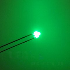 1,8mm Blink LED Tiefgrn diffus 330mcd 70