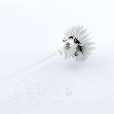 4mm Lichtleiter Adapter mit Khlkrper fr Highpower-LEDs LWL Anschluss