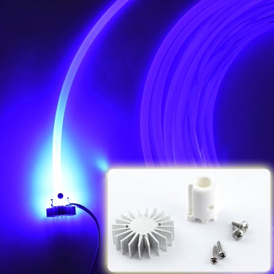 10mm Lichtleiter Adapter mit Khlkrper fr Highpower-LEDs LWL Anschluss