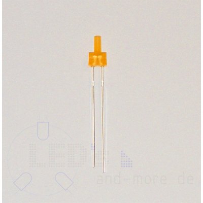 2mm Tower Blink LED Orange Diffus, 150 mcd, 90