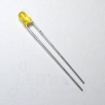 3mm LED Gelb Diffus 60 Low Current