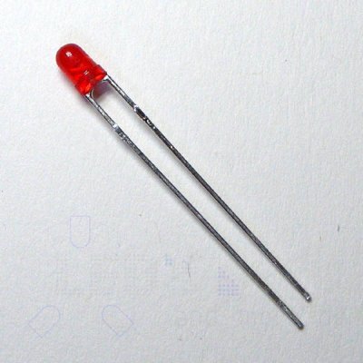 3mm LED Rot Diffus 60 Low Current