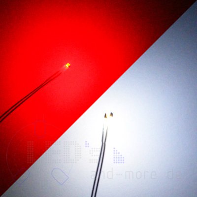 DUO-LED SMD 0605 Wei / Rot, Bi-Color mit Anschlussdraht