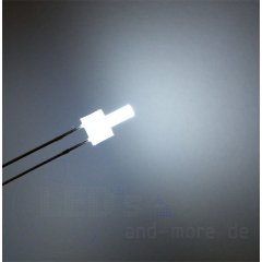 Diffuses 2,0 mm Tower LED, Kalt Weiss, 900 mcd 100
