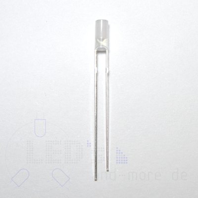 3mm LED Diffus Zylindrisch Warm Wei 750 mcd 110