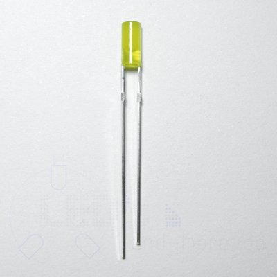 3mm LED Diffus Zylindrisch Gelb 150 mcd 110