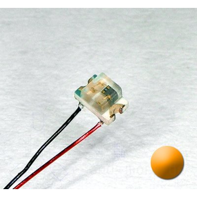 0805 SMD Blink LED Orange Amber mit Anschluss Draht, 85 mcd 120
