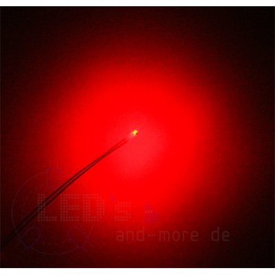0805 SMD Blink LED Rot mit Anschluss Draht, 90 mcd, 120