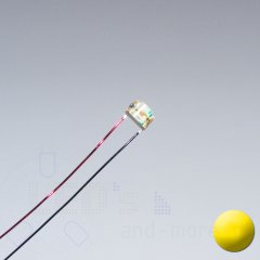 SMD LED mit Anschluss Draht 0805 Gelb 130 mcd 120