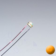 SMD LED mit Anschluss Draht 0805 Orange 130 mcd 120