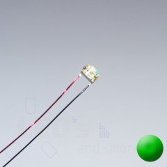 SMD LED mit Anschluss Draht 0805 Tief Grn 350 mcd 120