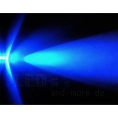 5mm Blink LED Blau klar 2500 mcd 30