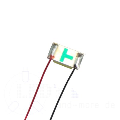 SMD LED mit Anschlussdraht 1206 Wei 350 mcd 120