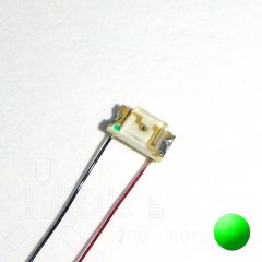 SMD LED mit Anschlussdraht 1206 gelblich Grn 35 mcd 120