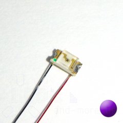 SMD LED mit Anschlussdraht 1206 UV (Schwarzlicht) 200mcd...