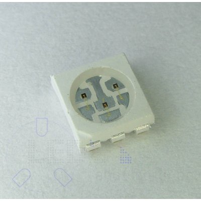 SMD 5050 PLCC6 LED Ultrahell Rot 1800mcd 120 3-Chip