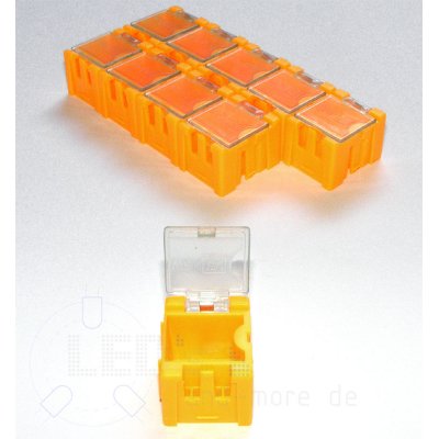 SMD Aufbewahrungsbox Leer Container fr Bauelemente Orange