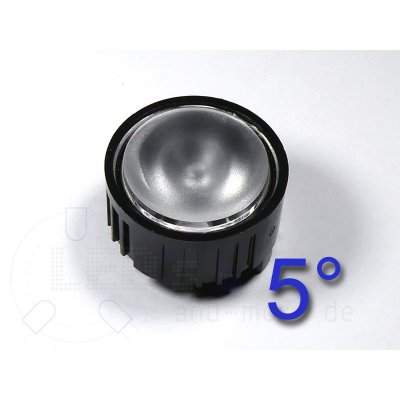 Linse Optik Reflektor mit 5 Schwarz / Diffus fr Highpower LED