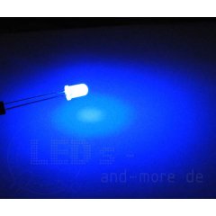 LED 5mm Diffus / Matt Blau 2500 mcd 100