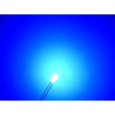 5mm Blink LED Blau diffus 4000mcd 60 selbstblinkend 1,8-2,3Hz