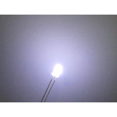 5mm Blink LED Wei diffus 10000mcd 60 selbstblinkend 1,8-2,3Hz