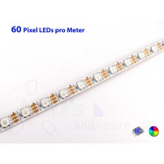 Pixel LED-Stripe RGB WS2812 400cm/240LEDs 5V steuerbar wei