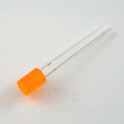 5mm LED Diffus Zylindrisch Orange 150 mcd 140