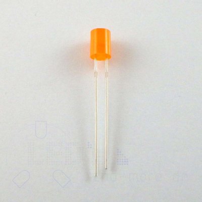 5mm LED Diffus Zylindrisch Orange 150 mcd 140