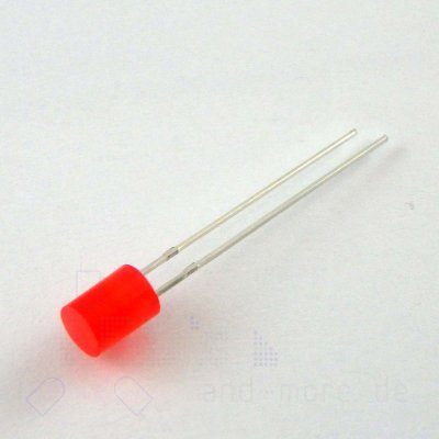 5mm LED Diffus Zylindrisch Rot 150 mcd 140